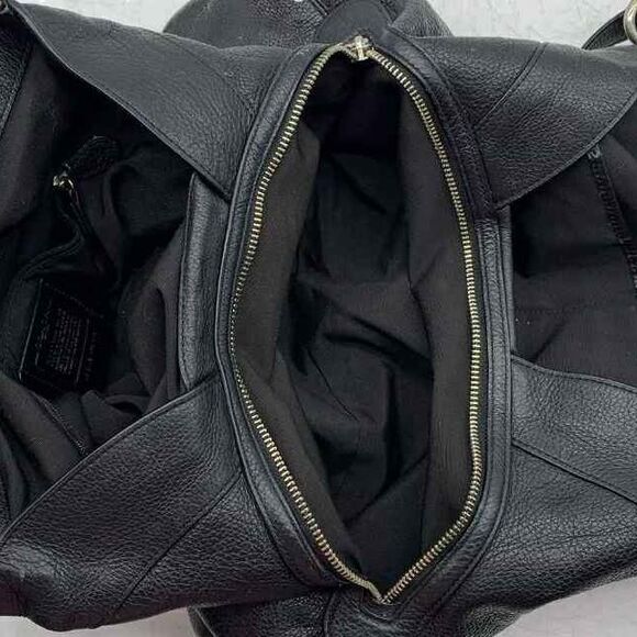 Coach Designer Black Lexy Pebbled Leather Shoulder Bag Purse Handbag - Picture 7 of 9